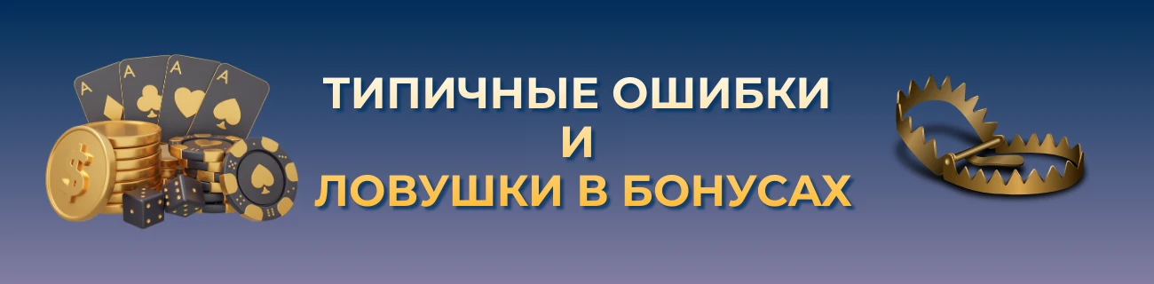 Типичные ошибки и ловушки в бонусах