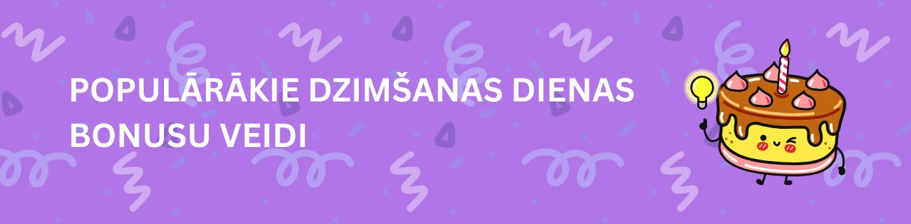 Populārākie dzimšanas dienas bonusu veidi